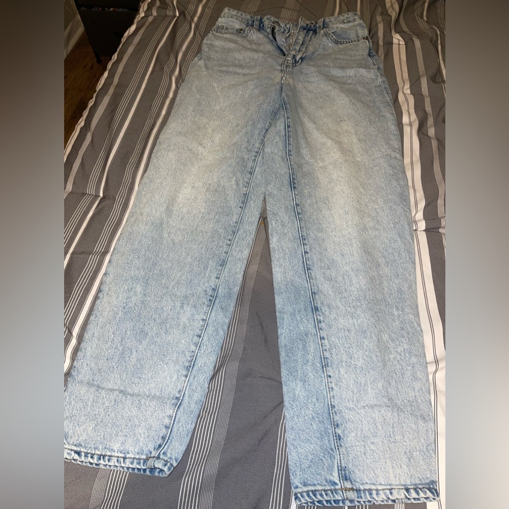 Ultra high waist mom jeans